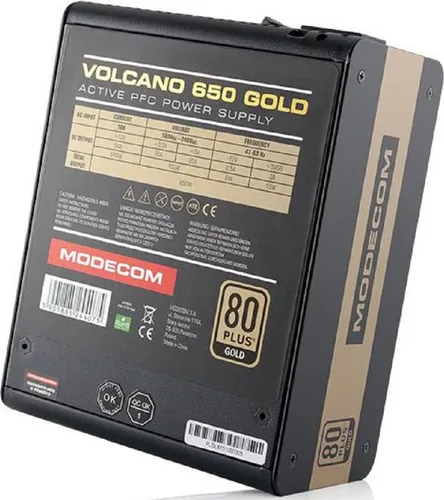Zasilacz MODECOM Volcano 650W 80 Plus Gold