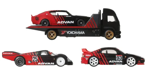 Zestaw pojazdów Hot Wheels Premium Advan Racing Team JBM06 (4 szt.)