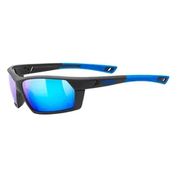 Okulary przeciwsłoneczne Uvex Sportstyle 225 S5320252416 Black Blue Mat - Rozmiar (EU) 00