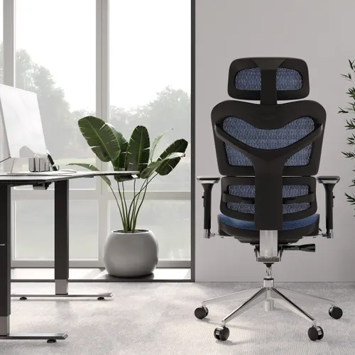 Fotel DIABLO CHAIRS V-Commander Czarno-niebieski
