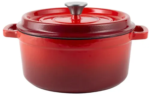 Garnek żeliwny VINTAGE CUISINE VC2P2619BL20CP Czerwony 26 cm