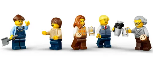 LEGO City 60511 Retro pociąg z lokomotywą parową, zestaw klocków 7+