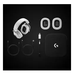 Słuchawki bezprzewodowe z mikrofonem Logitech G Pro X3 Lightspeed Nauszne Biały