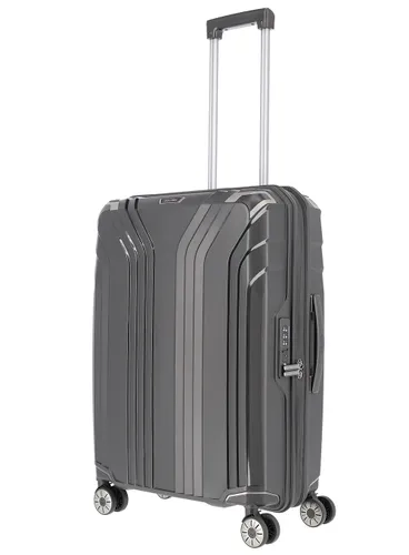 Travelite Elvaa Trolley M-black Orta Genişletilebilir Bavul