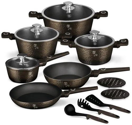 Zestaw garnków BERLINGER HAUS Primal Gloss BH-8244 (15 elementów)