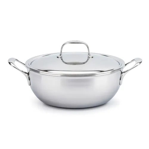 DEMEYERE Atlantis 28 cm - patelnia stalowa z pokrywką