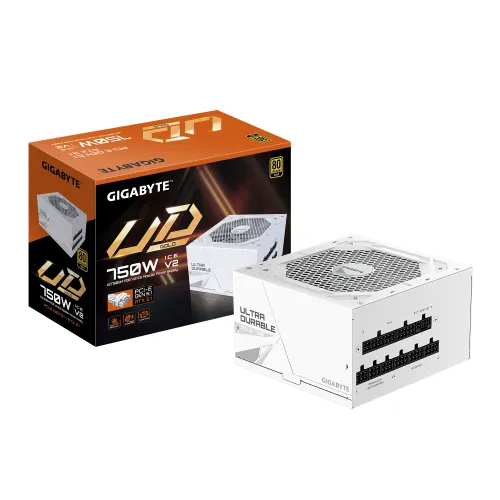 Zasilacz Gigabyte UD750GM PG5 V2 ICE 750W 80+ Gold Biały