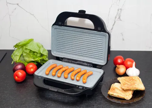 Opiekacz 3 w 1 Gofrownica Toster, Grill, Berlinger MAX2100W, marmurkowe płytki