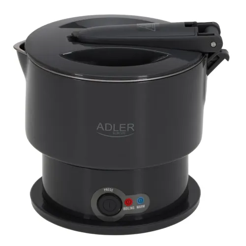 ADLER AD 1377 0,6 l czarny - czajnik elektryczny turystyczny silikonowy