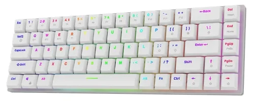 Klawiatura mechaniczna Aqirys AQI-GA-KB-9 Gateron Red Biały