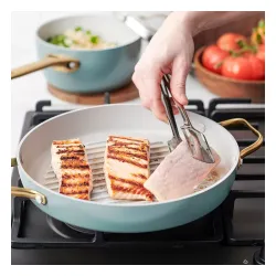 GREENPAN Padova BlueSky 28 cm - patelnia grillowa ceramiczna