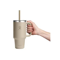 Kubek termiczny ze słomką Hydro Flask Travel Tumbler 946 ml - oat