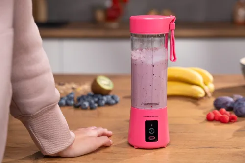 Blender personalny GÖTZE & JENSEN PB940P Różowy Bezprzewodowy + pokrowiec