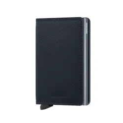 Slimwallet Secrid Saffiano-donanma'nın Küçük RFID Cüzdanı