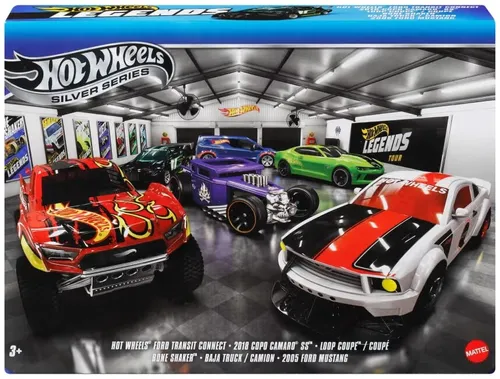 Zestaw pojazdów Hot Wheels Silver Series Legends JLB24 (6 szt.)