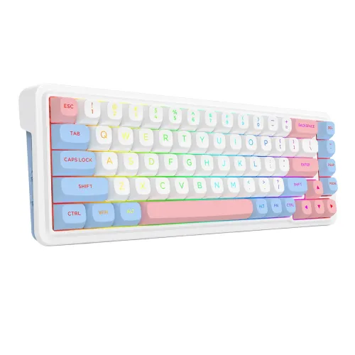 Klawiatura mechaniczna Redragon K709WBP-RGB-PRO Nova Biały