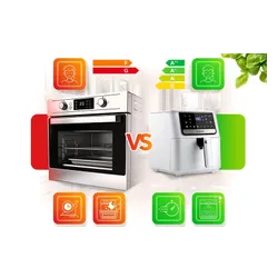 Air Fryer Frytkownica beztłuszczowa BERDSEN BD-662 Biały 6.5l 8 automatycznych programów