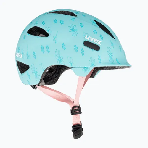 Kask rowerowy dziecięcy UVEX Oyo Style Jr flowers cyan matt