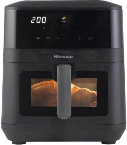 Air Fryer Frytkownica beztłuszczowa HISENSE HAF2100DCD 7.7l z 10 automatycznymi programami i okienkiem do obserwacji postępów gotowania