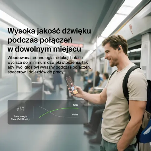 Słuchawki bezprzewodowe Belkin SoundForm ActiveFit Dokanałowe z zaczepami Bluetooth 5.4, Czarny