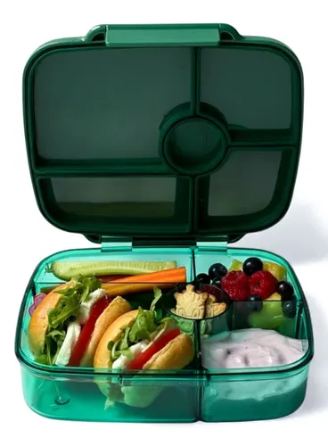 Lunchbox głęboki 5-komorowy Yumbox Go Bento Box - lima green