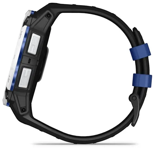 Smartwatch GARMIN Instinct 3 50mm Solar Biały + pasek czarno-niebieski