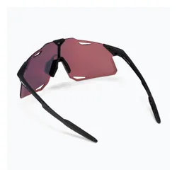 Okulary przeciwsłoneczne 100% Hypercraft matte black/hiper red multilayer mirror