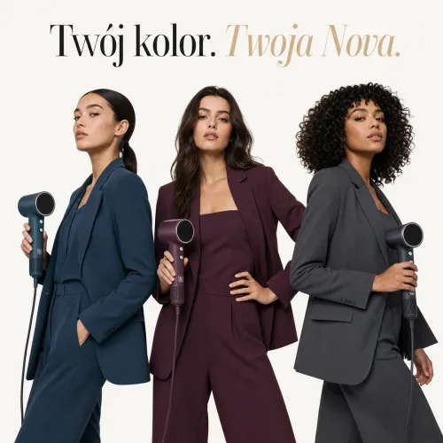 Suszarka do włosów SkinVibe Nova PlasmaGo Zimny nawiew 1100W 2 prędkości 4 temperatury Eggplant