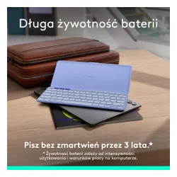 Klawiatura nożycowa Logitech Keys-To-Go 2 Fioletowy