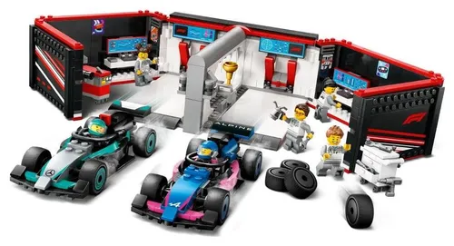 LEGO City 60444 F1 Garaż i bolidy Mercedes-AMG i Alpine