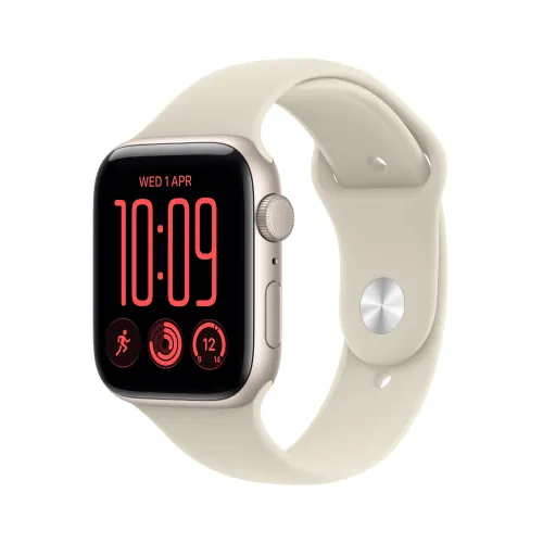 Apple Watch SE 3gen GPS koperta 40mm z aluminium Księżycowa poświata pasek sportowy piaskowy M/L 2026