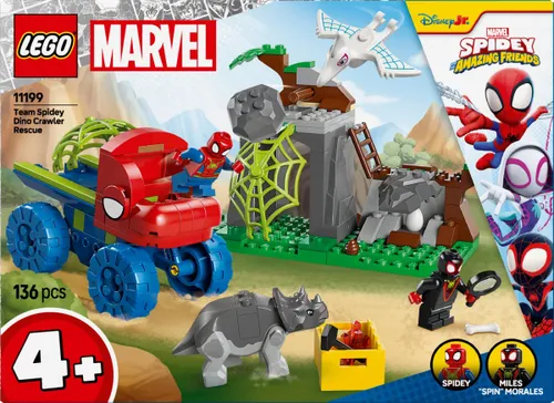 LEGO Klocki SPIDEY 11199 Misja ratunkowa zespołu Spidey'ego w dinoterenówce