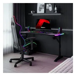 Biurko gamingowe HUZARO Hero 3.6 RGB Czarny