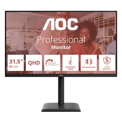 Monitor AOC Q32E4U 31.5" 2560x1440px IPS 100Hz 4 ms [GTG]