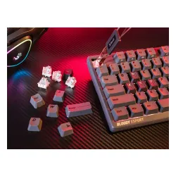 Klawiatura gamingowa A4Tech Bloody MS76 BLMS Magnetic magnetyczna szara