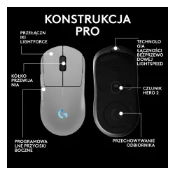 Myszka gamingowa Logitech G Pro 2 Lightspeed Biały