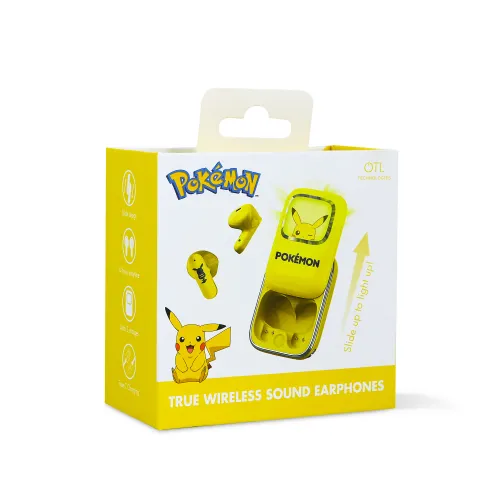 Słuchawki bezprzewodowe z mikrofonem OTL Technologies Pokemon Pikachu Slide TWS Douszne Żółty