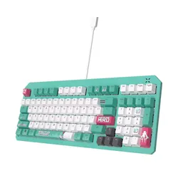 Klawiatura gamingowa ASUS RA09 TUF GAMING K3 GEN II MIKU/RD/US/PBT przewodowa optyczno-mechaniczne podświetlana zielona