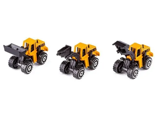Ciężarówka, Transporter + Auta, Otwierana Laweta, Pojazdy Budowlane + Helikopter 12W1
