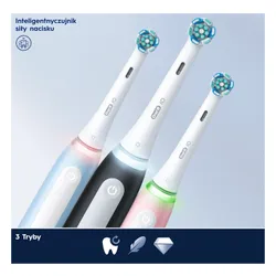 Szczoteczka magnetyczna ORAL-B iO White Clean Czarny (końcówka wybielająca + pokrowiec)