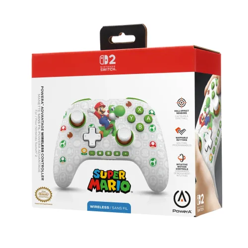 Pad PowerA Advantage Wireless Controller Mario i Yoshi do Nintendo Switch 2 Bezprzewodowy