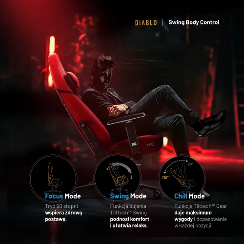 Fotel DIABLO CHAIRS X-Eye 2.0 Czerwony