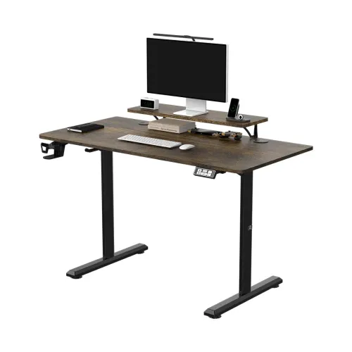 Biurko Ultradesk HIGHLANDER 120cm Regulacja wysokości Brązowy