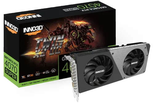 Karta graficzna Inno3D GeForce RTX 4070 Super Twin X2 OC 12GB GDDR6X 192bit DLSS 3