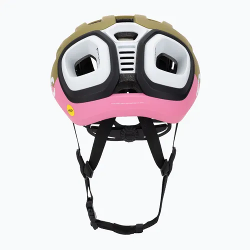 Kask rowerowy POC Amidal olivine green matt/thulite pink matt