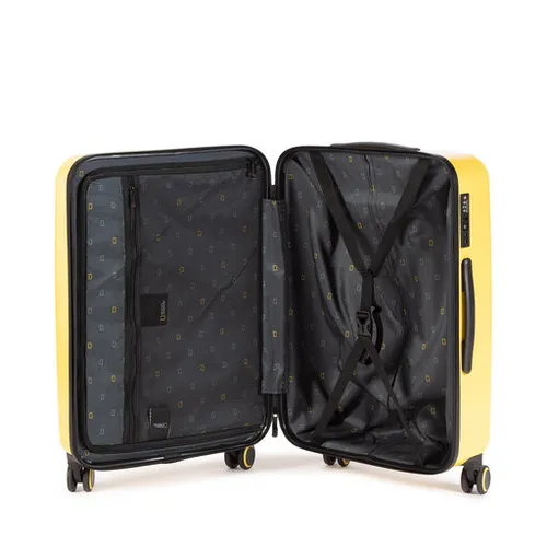 Средний жесткий чемодан National Geographic Medium Trolley N205HA.60.68 Yellow