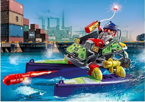 Playmobil City Набор фигурок 71147 Внедорожный квадроцикл спецподразделение