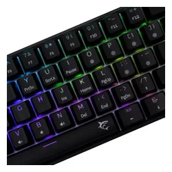 Klawiatura gamingowa White Shark Shinobi Blue przewodowa mechaniczna podświetlana czarna