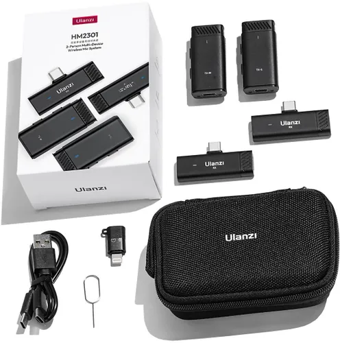 Bezprzewodowy zestaw mikrofonów ULANZI HM2301