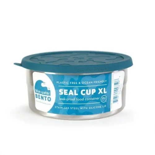 Okrągły pojemnik / śniadaniówka ECOlunchbox Seal Cup XL™ 769 ml - dark teal